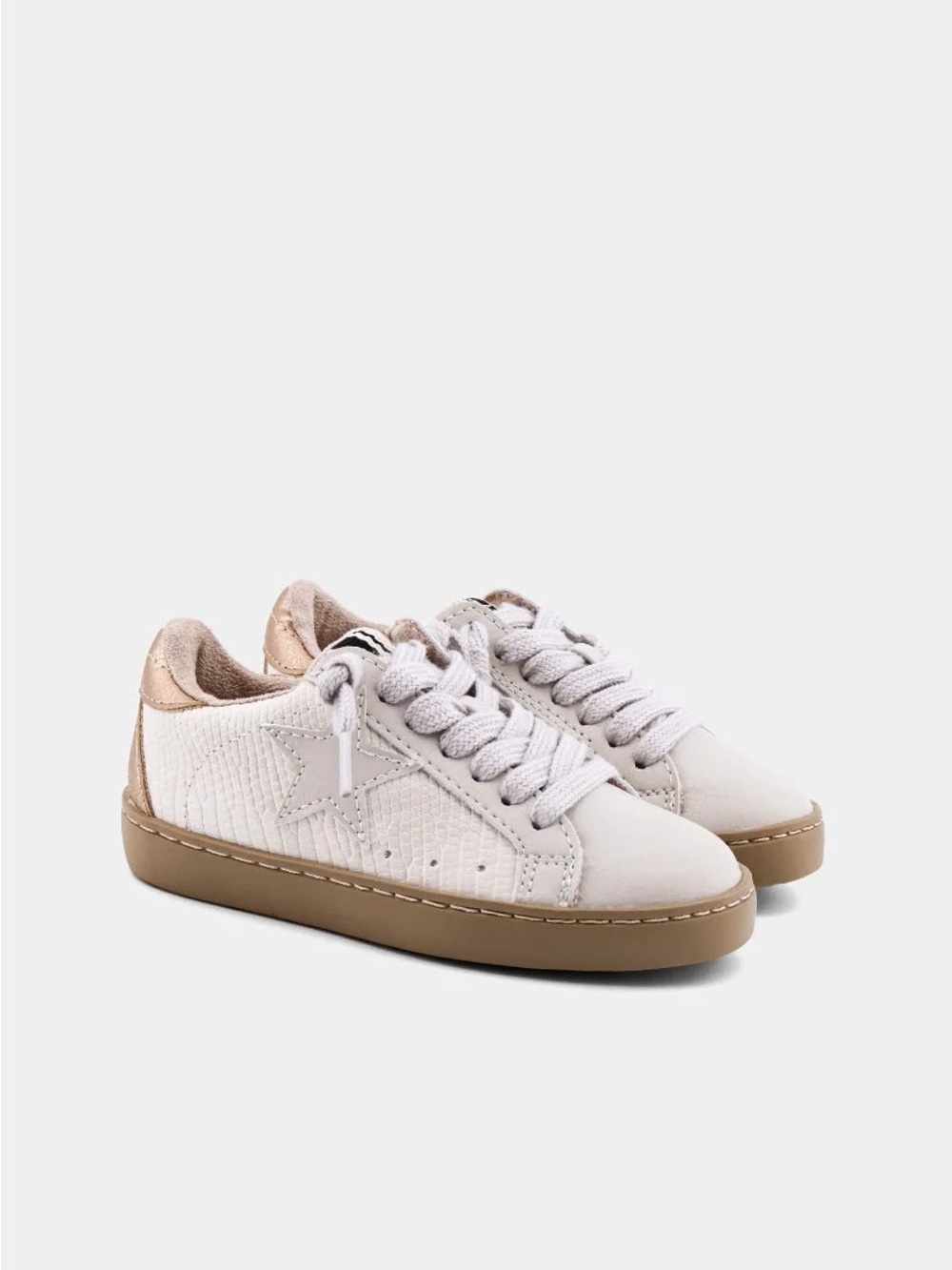 ShuShop | Paula Mini Sneakers - Bone Lizard